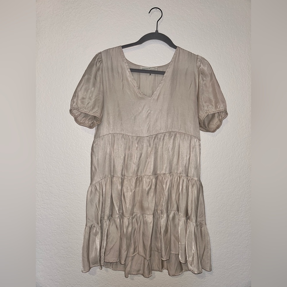 Tan casual day dress